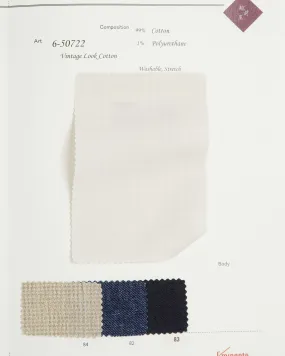 6-50722 Vintage Look Cotton Stretch