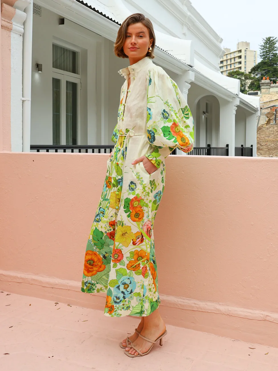 Alemais Constance Shirtdress in Cream