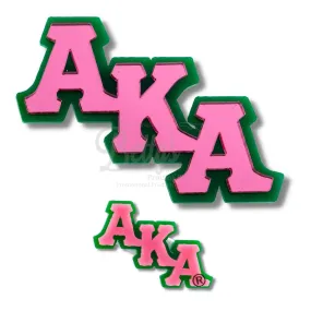 Alpha Kappa Alpha AKA Greek Letters Acrylic Lapel Pin