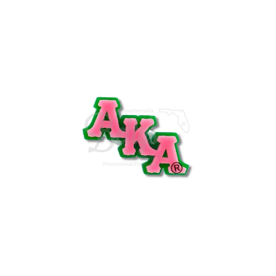 Alpha Kappa Alpha AKA Greek Letters Acrylic Lapel Pin