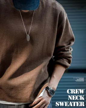 American Wool Knitwear Warm Lazy Pullover Men's Sweater