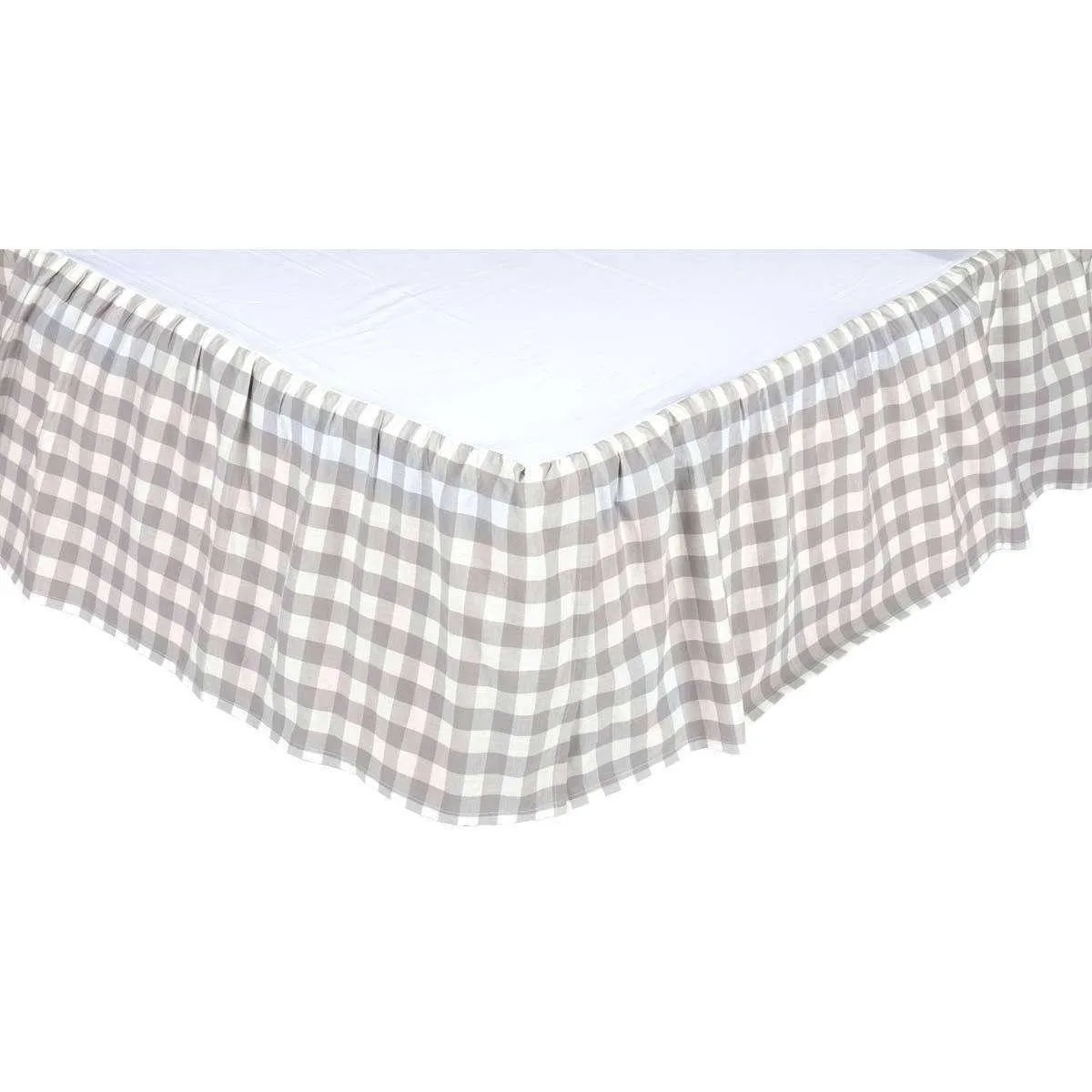 Annie Buffalo Grey Check Bed Skirts VHC Brands