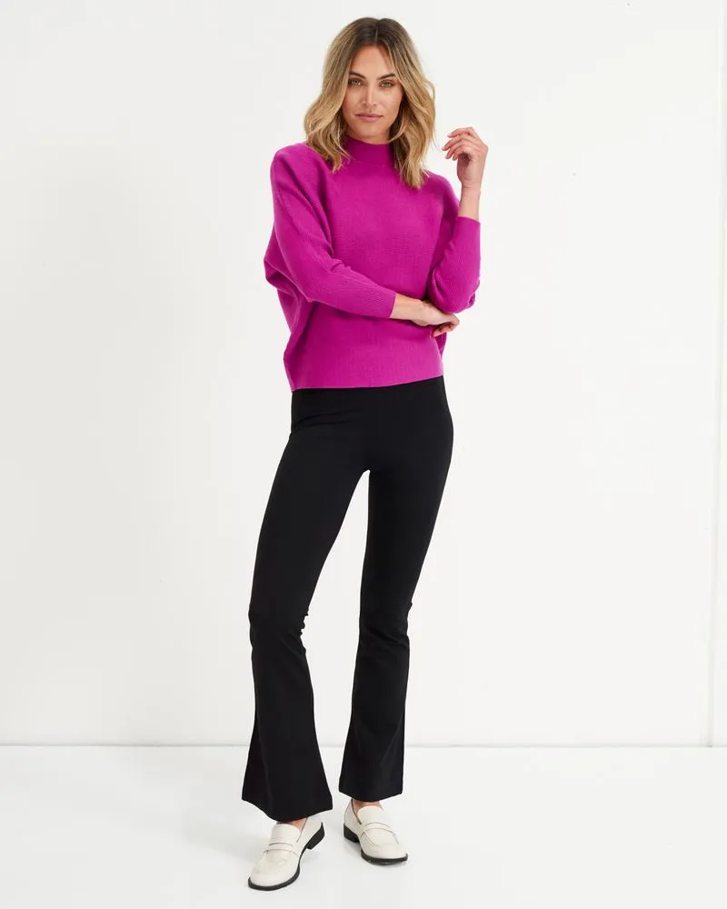 Barb Bootleg ponte Pant - Black