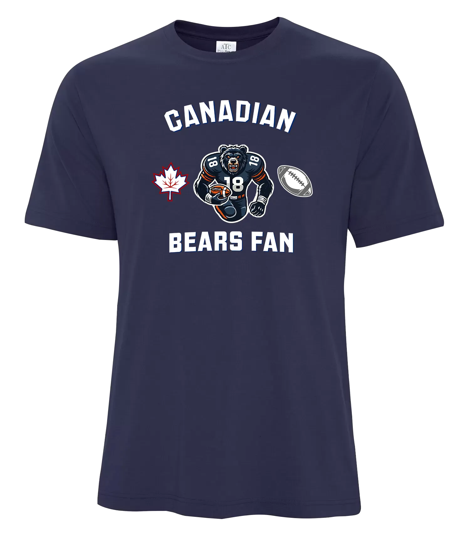 Bears Fan Adult Cotton T-Shirt with Printed Logo