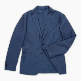 Benoit lead blue blazer in wool and Royal Mohair wool