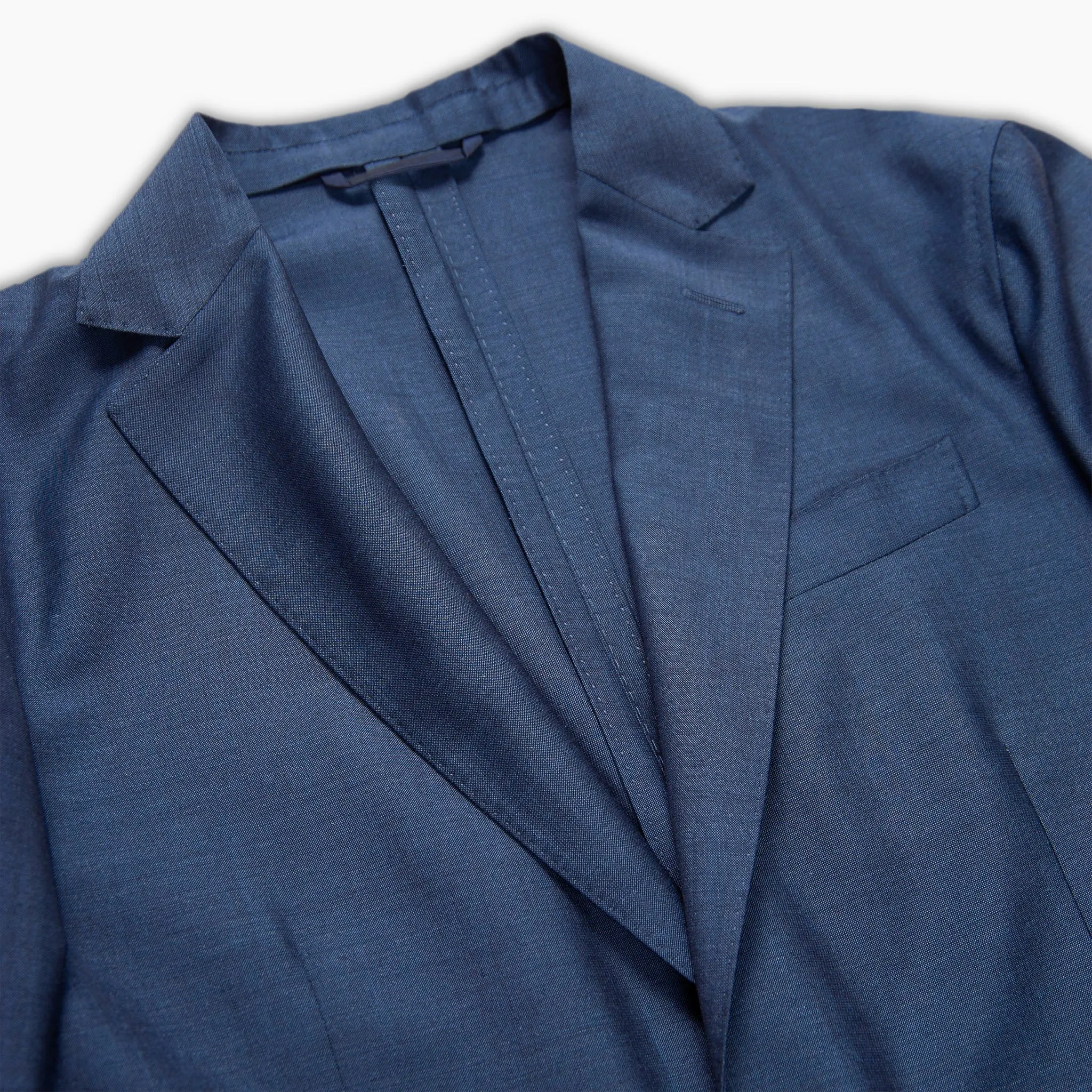 Benoit lead blue blazer in wool and Royal Mohair wool