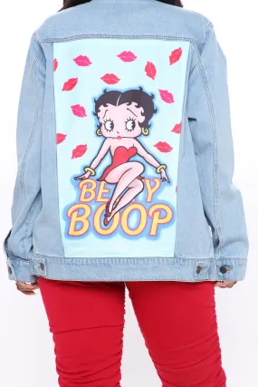 Betty Boop Denim Jacket - Light Wash
