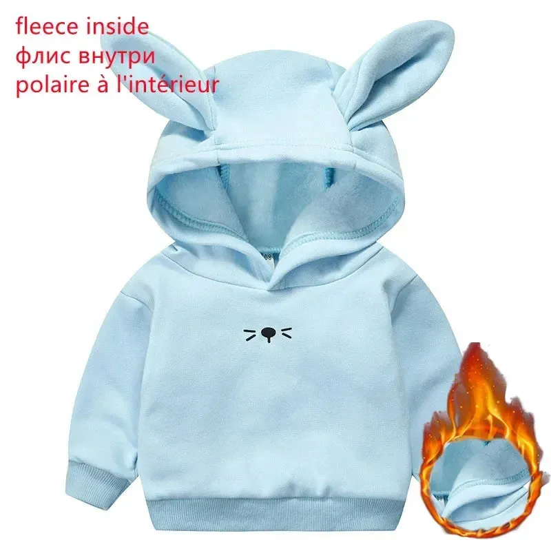 Binna Bunny Hoodies Sweatshirt 2 Types, regular, Flee Warm or Cool