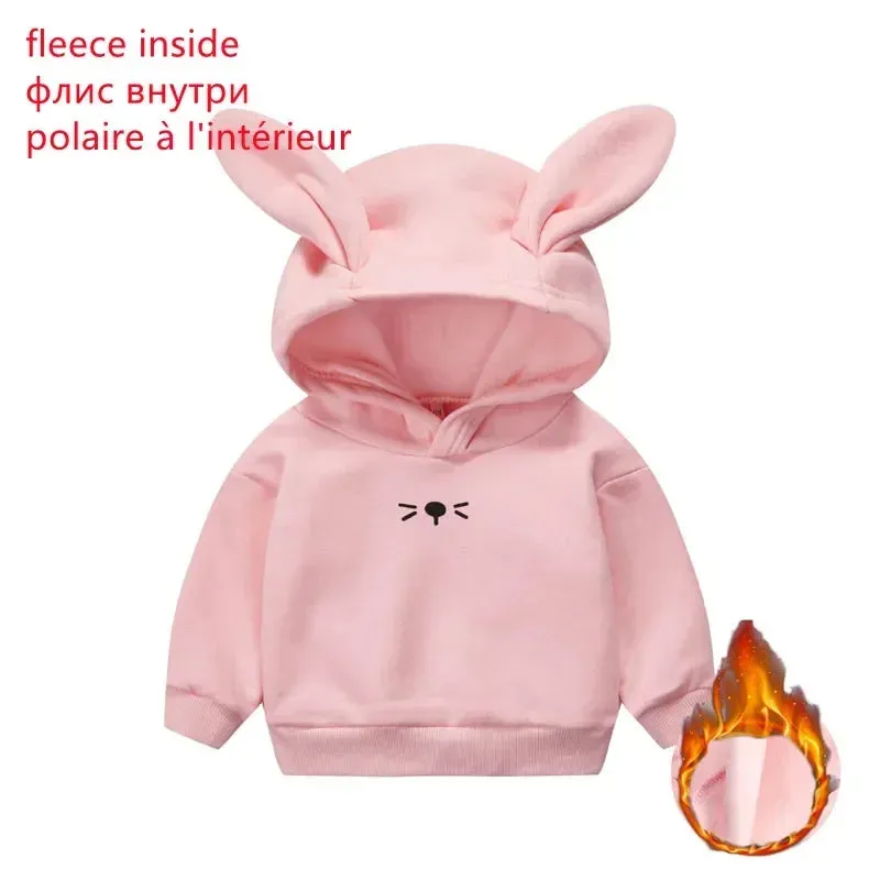 Binna Bunny Hoodies Sweatshirt 2 Types, regular, Flee Warm or Cool