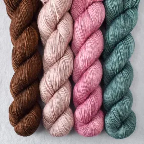Bittersweet Chocolate, Glow, Pallon Beach, Together - Yummy 2-Ply Quartet