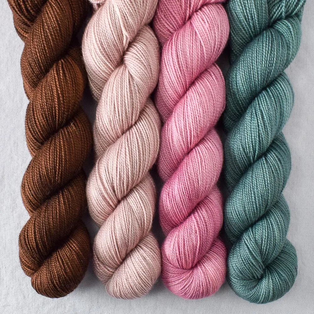 Bittersweet Chocolate, Glow, Pallon Beach, Together - Yummy 2-Ply Quartet