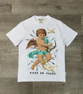 Black Keys "Piece or Peace" White Oversized Tee (T1068)