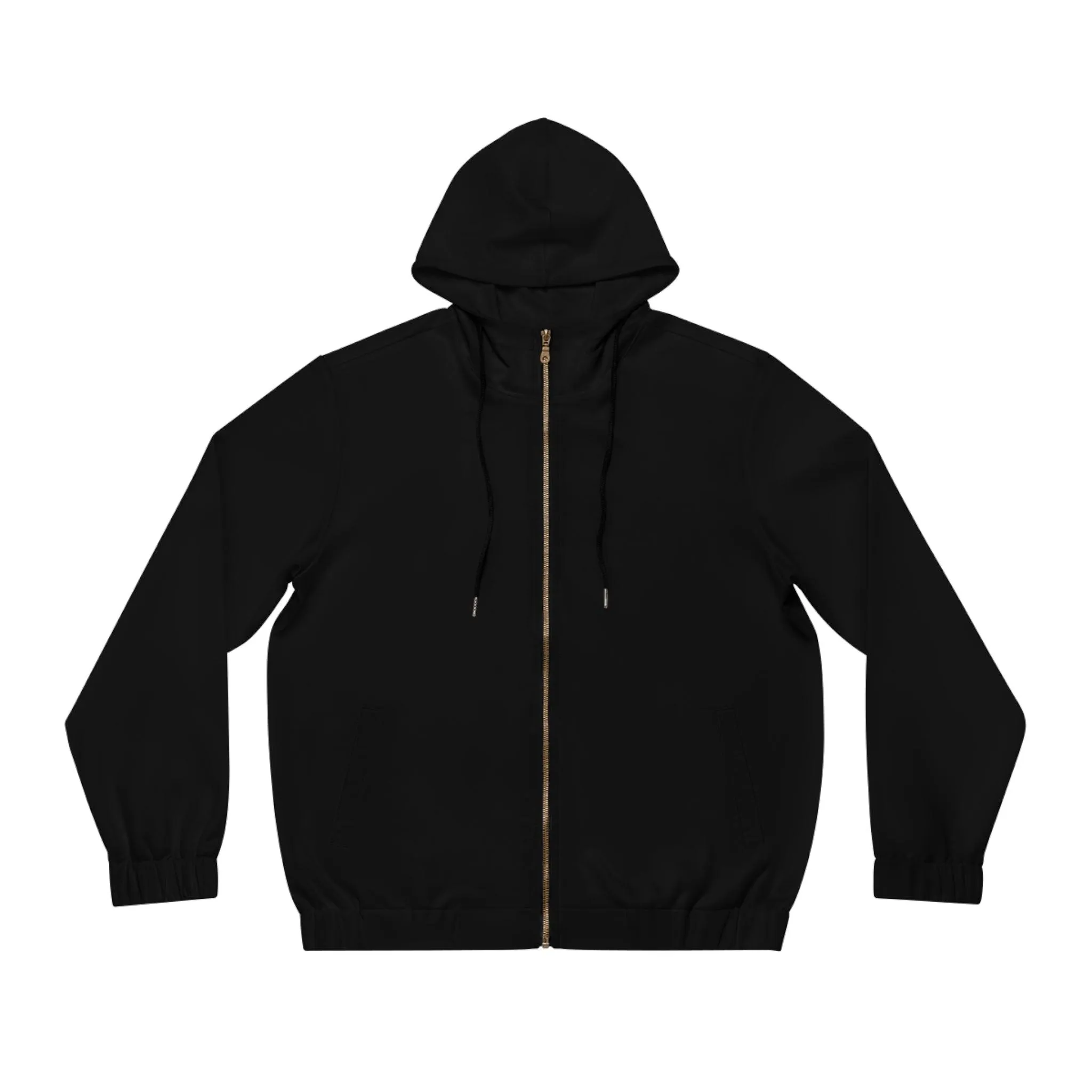Black Men's Full-Zip Hoodie