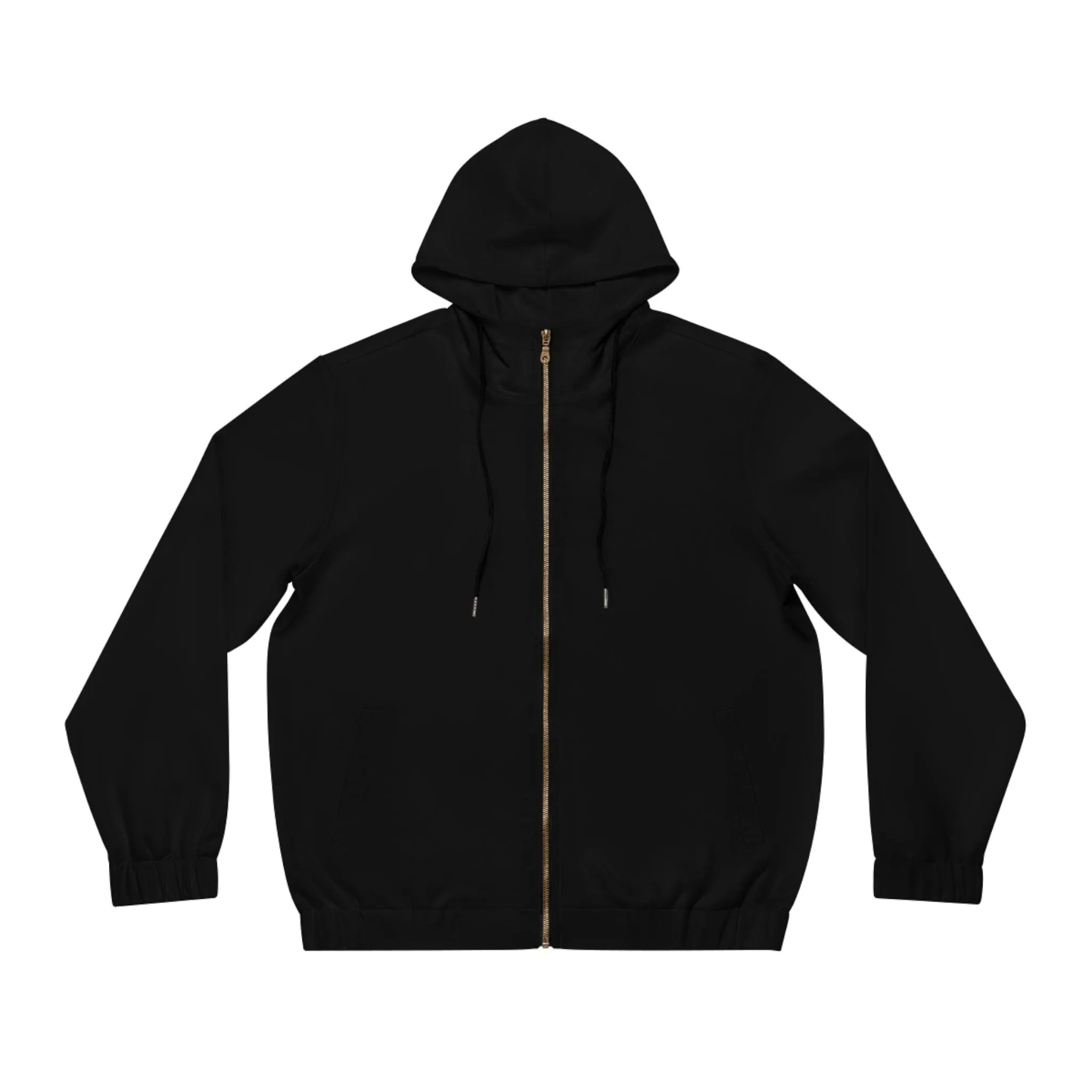 Black Men's Full-Zip Hoodie
