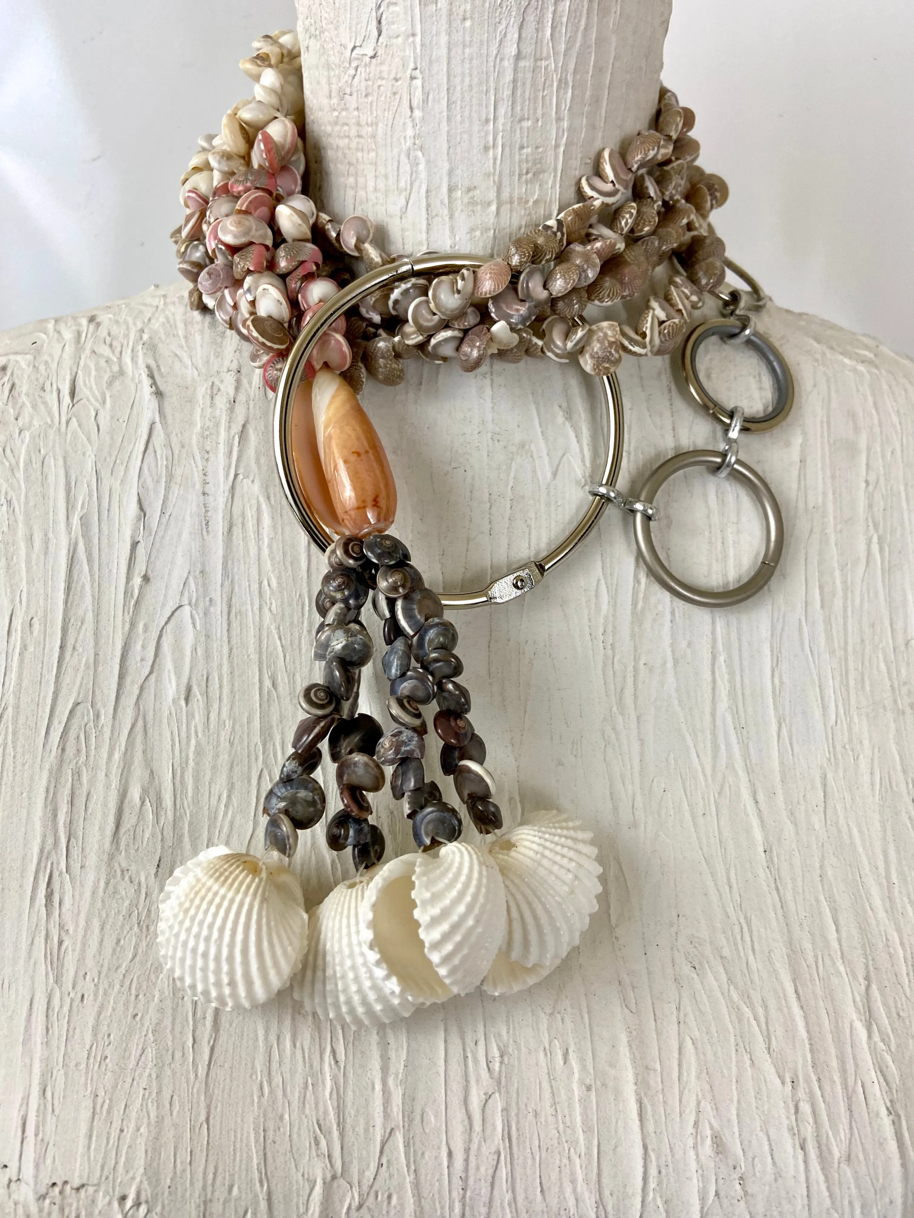 Boho Shells 🐚 in a big circle ⭕️ belt