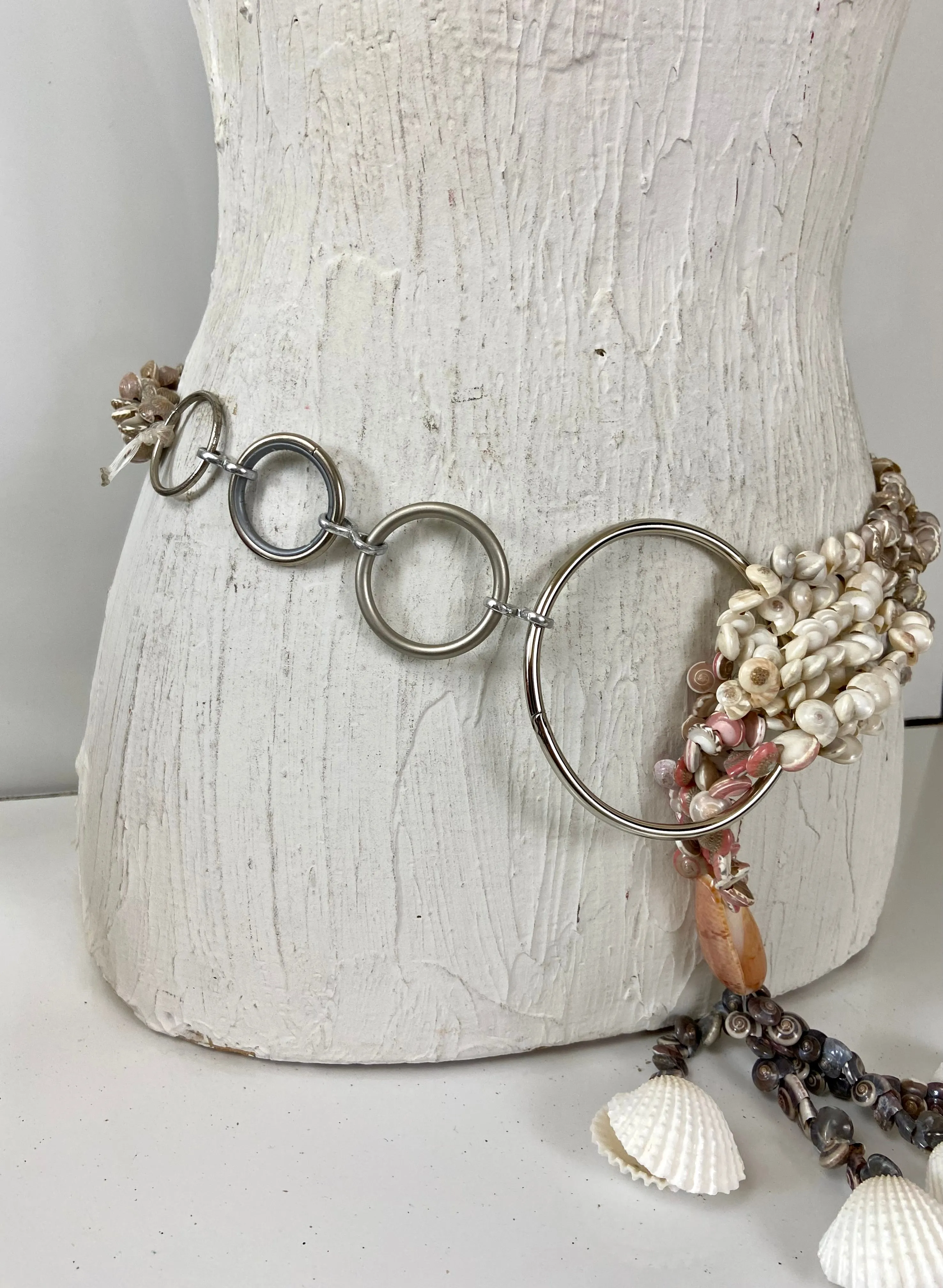 Boho Shells 🐚 in a big circle ⭕️ belt