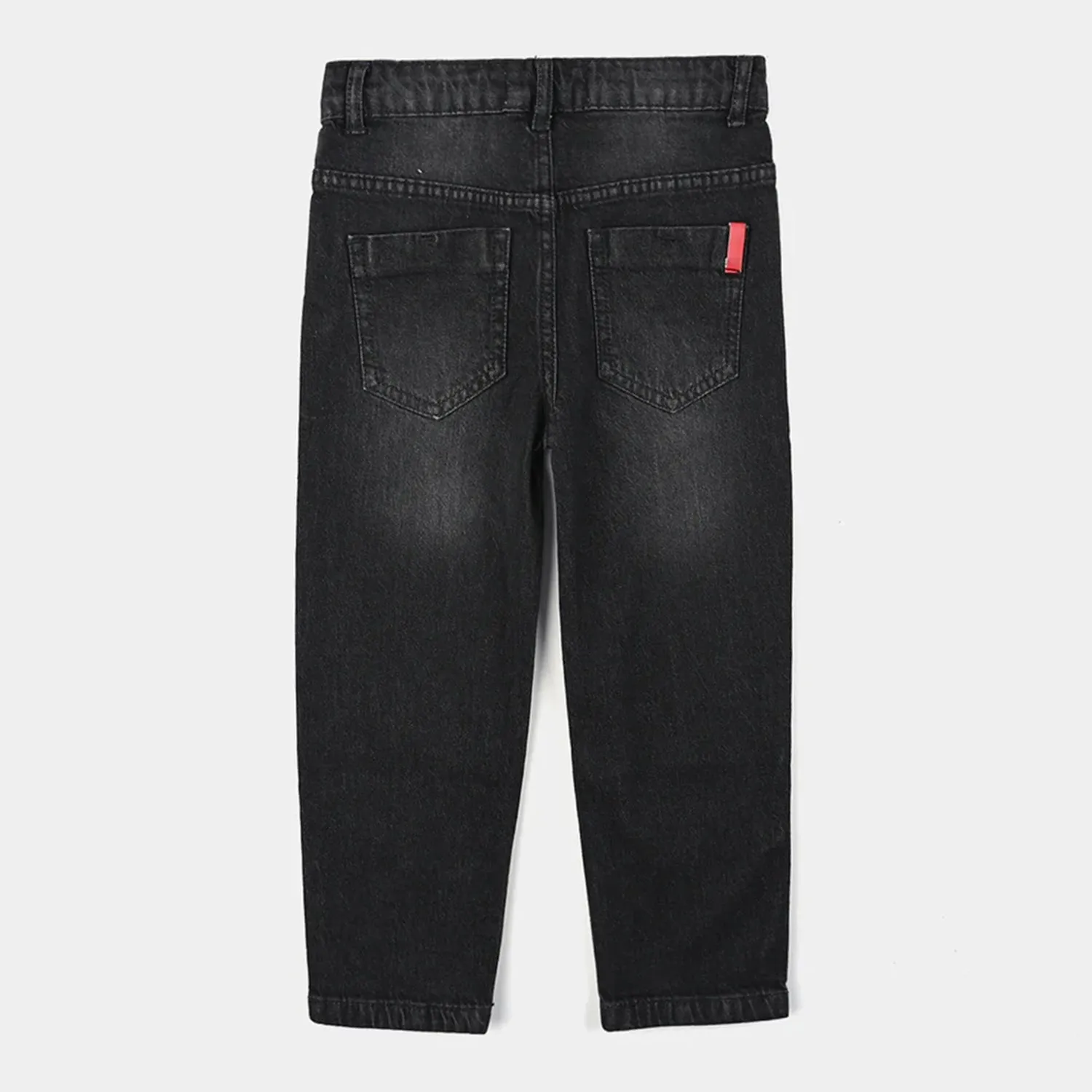 Boys Denim Pant Details-BLACK
