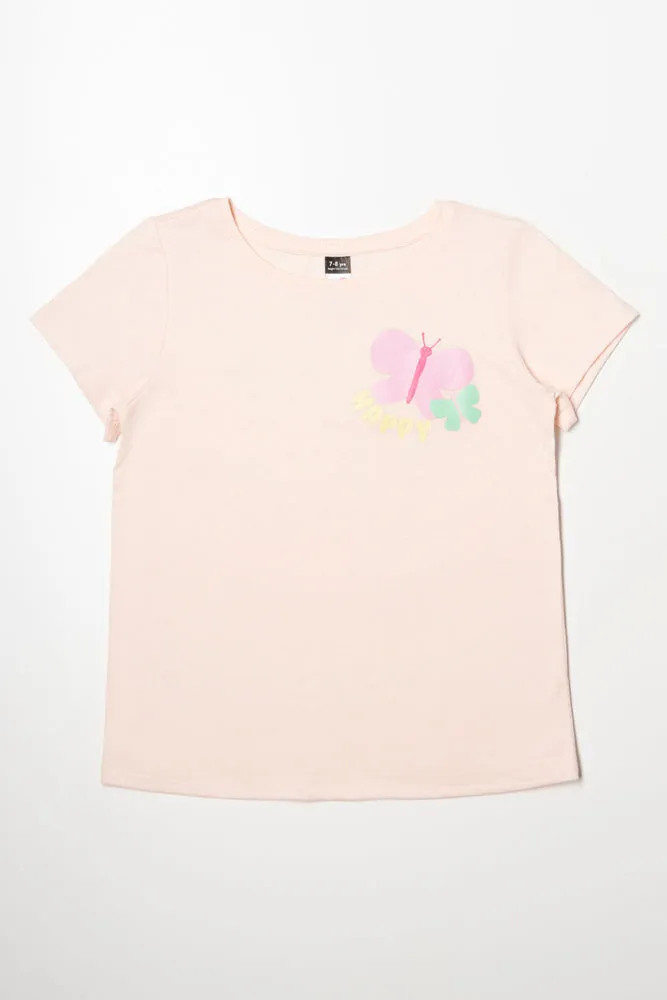Butterfly T-Shirt Pink