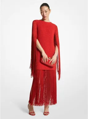 Cashmere Fringed Dress