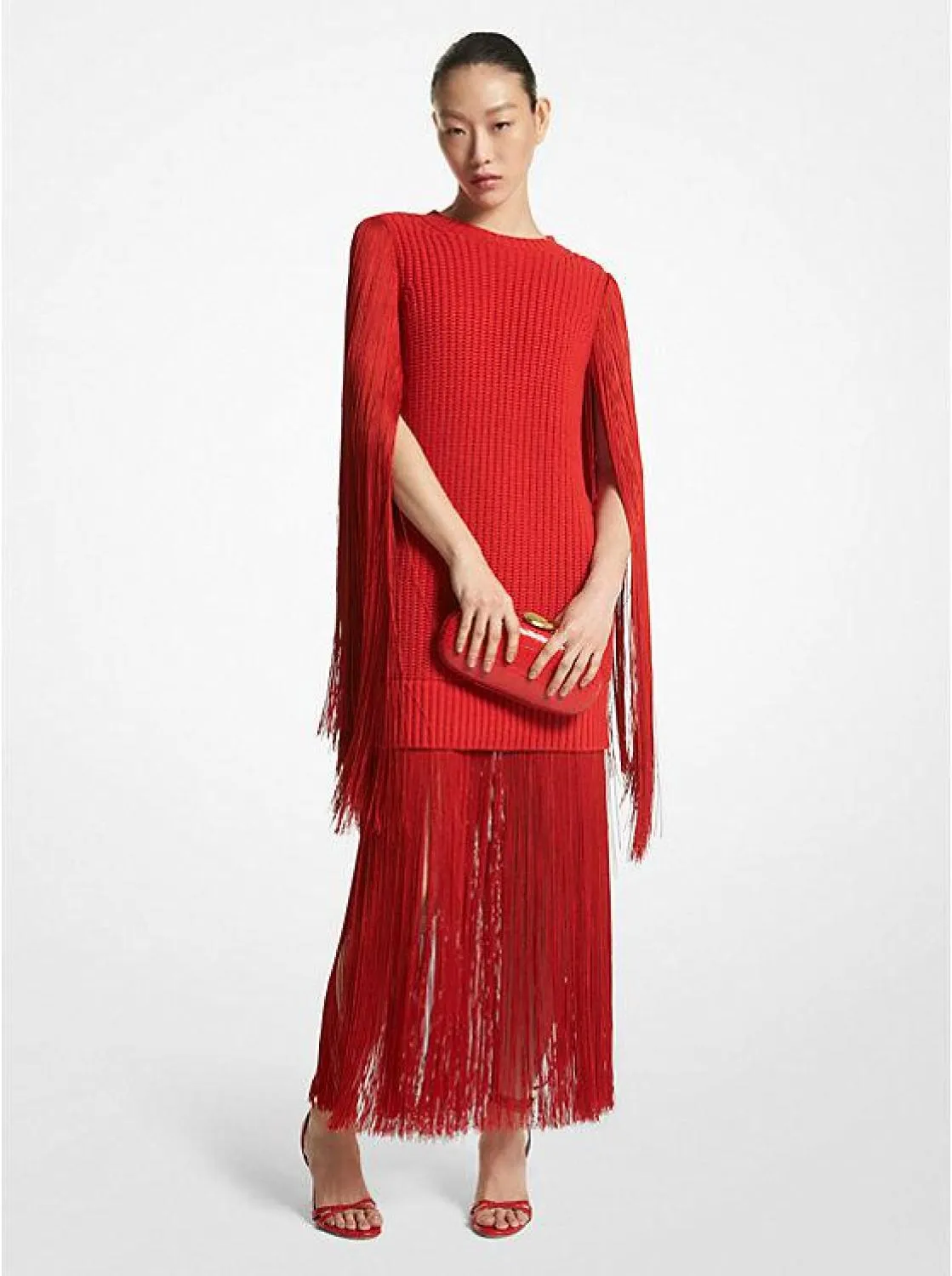Cashmere Fringed Dress
