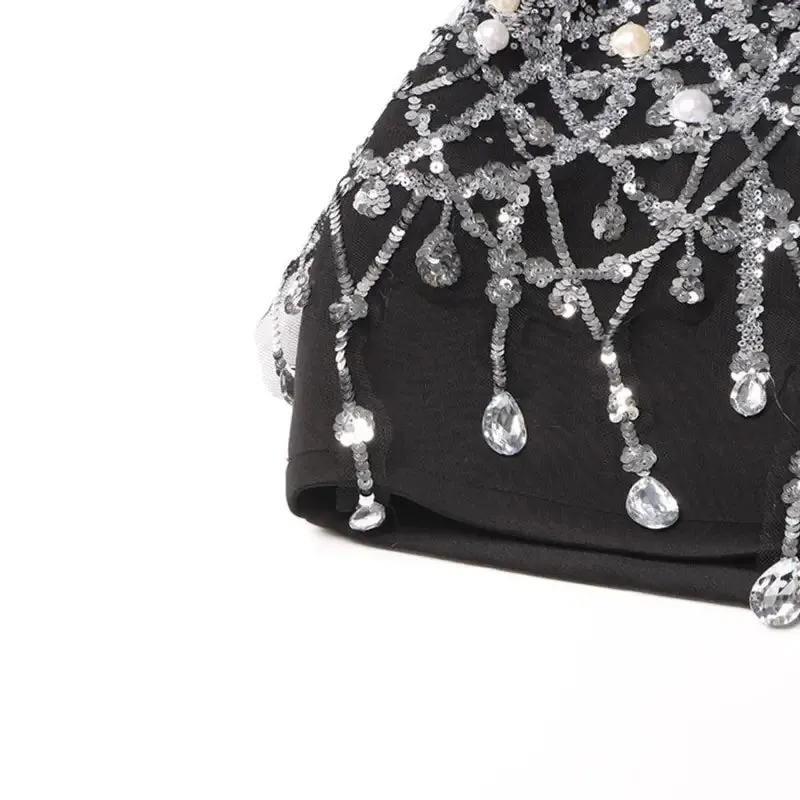 Chandelier Sequin Pearl Rhinestone Blazer