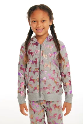 Chaser - Unicorn Rainbow Zip Up Hoodie