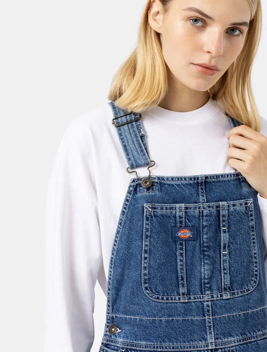 Classic Denim Bib W - Classic Blue