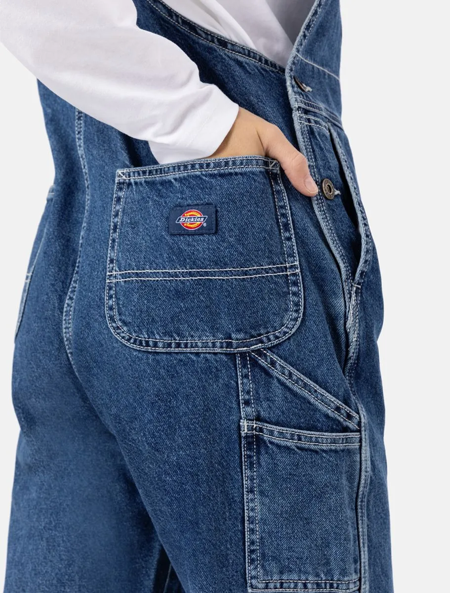 Classic Denim Bib W - Classic Blue