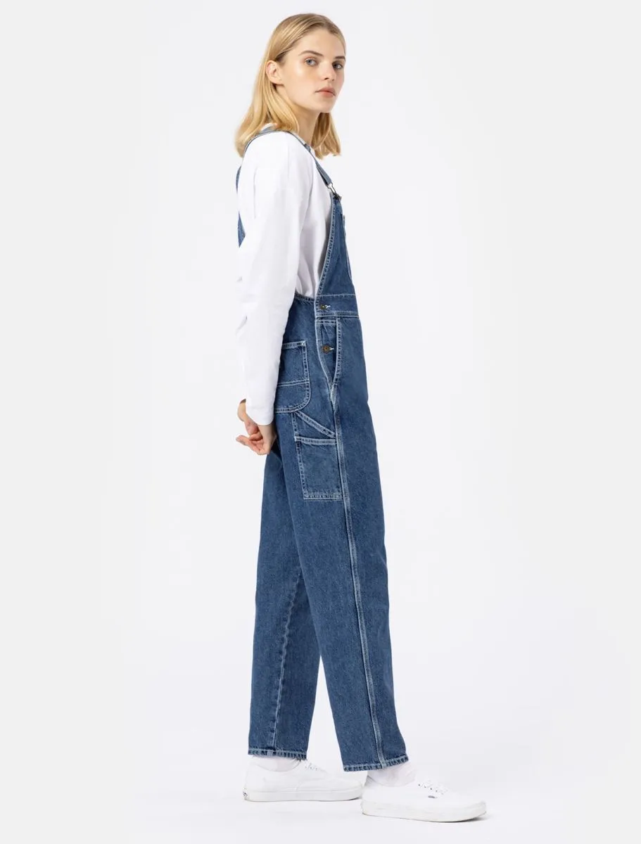 Classic Denim Bib W - Classic Blue