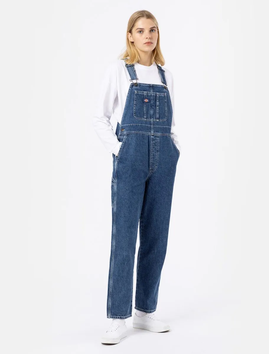 Classic Denim Bib W - Classic Blue