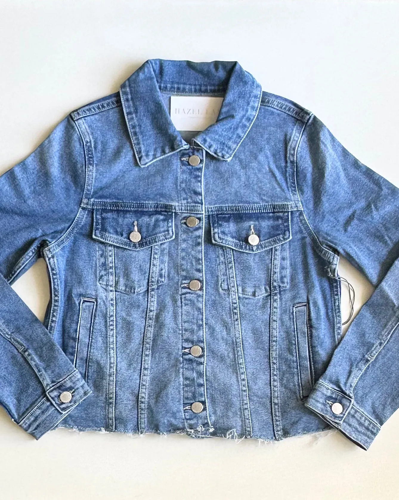 Clean Denim Jacket- Medium Denim