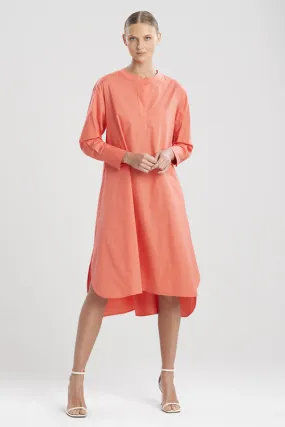 Cotton Poplin Oversized Shirtdress