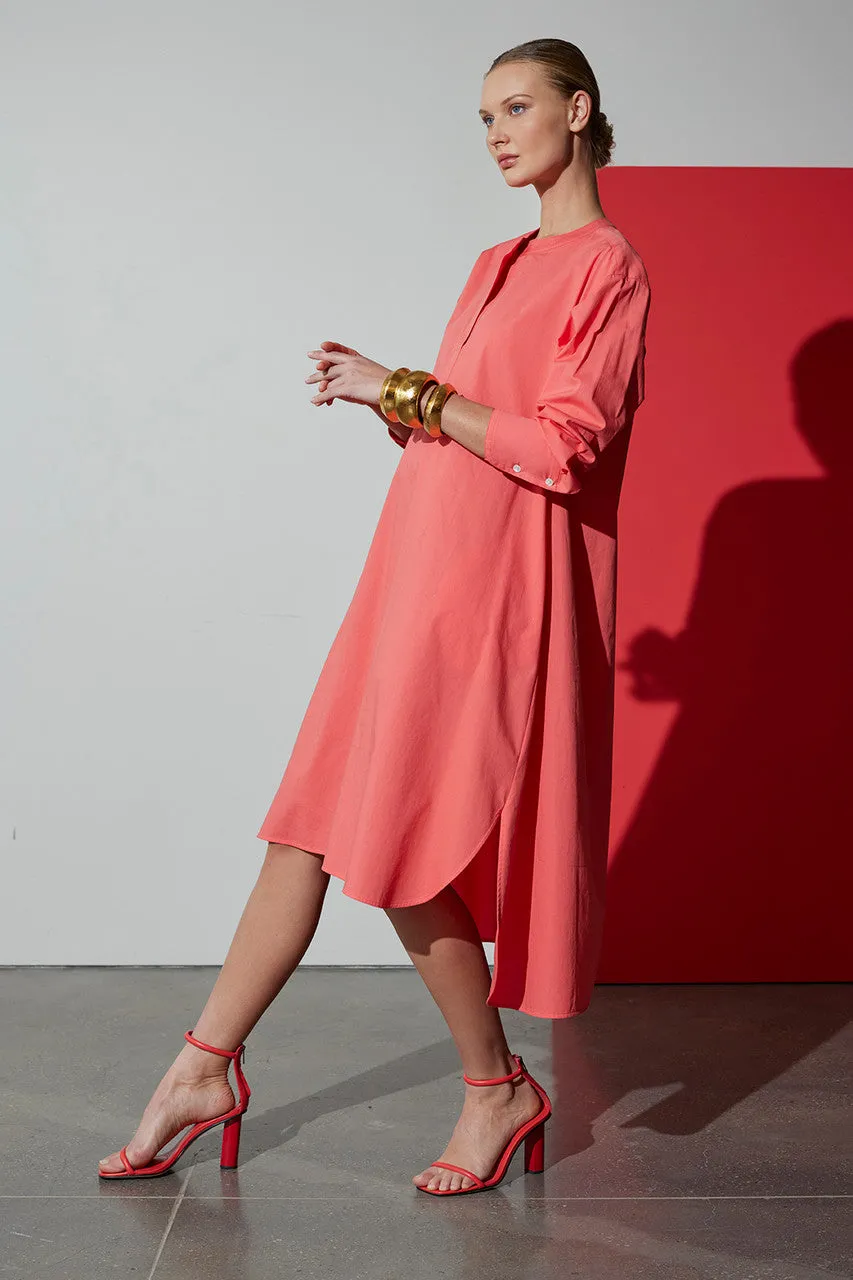 Cotton Poplin Oversized Shirtdress