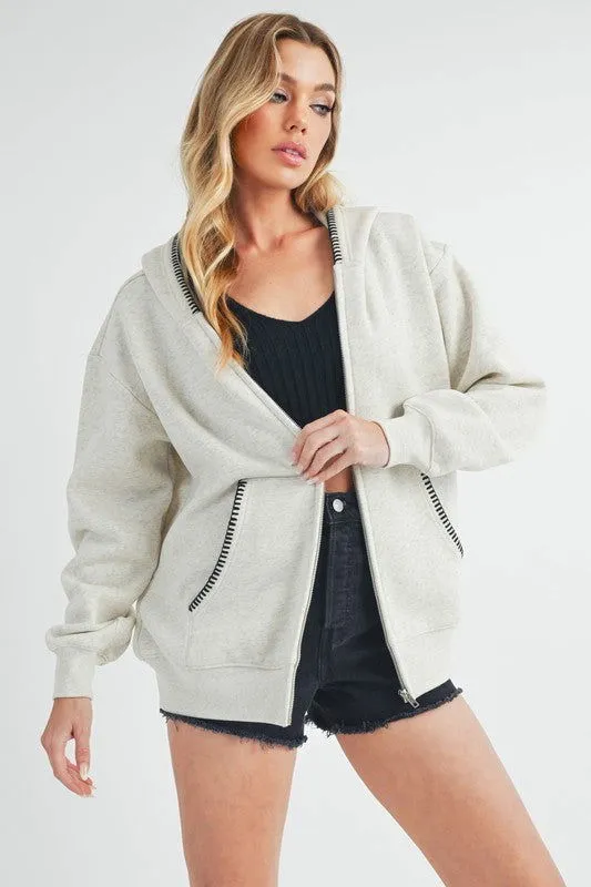 Cozy Noel Full Zip Hoodie