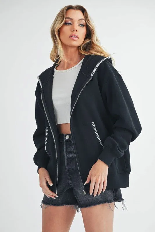 Cozy Noel Full Zip Hoodie