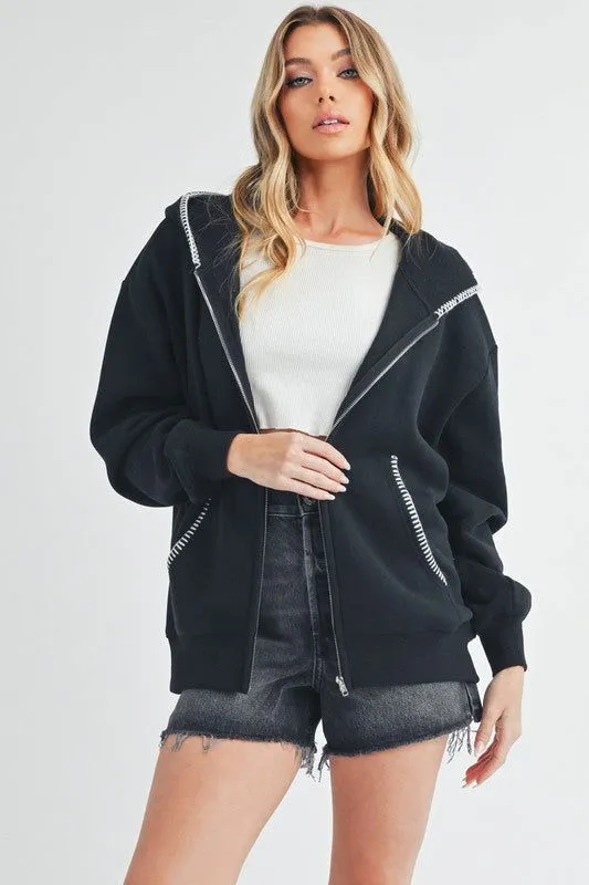 Cozy Noel Full Zip Hoodie