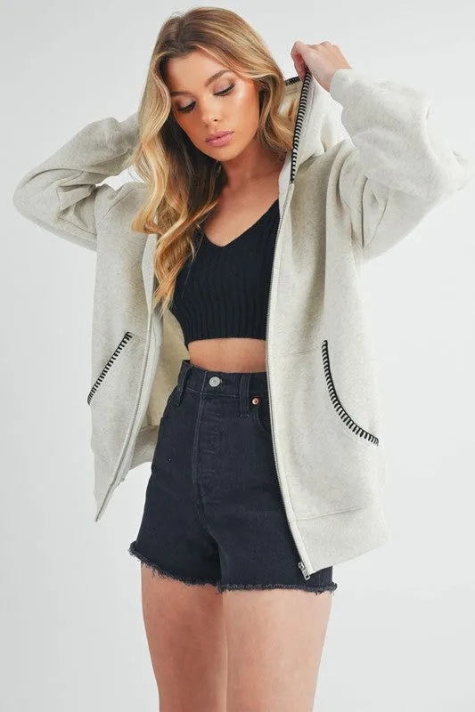 Cozy Noel Full Zip Hoodie