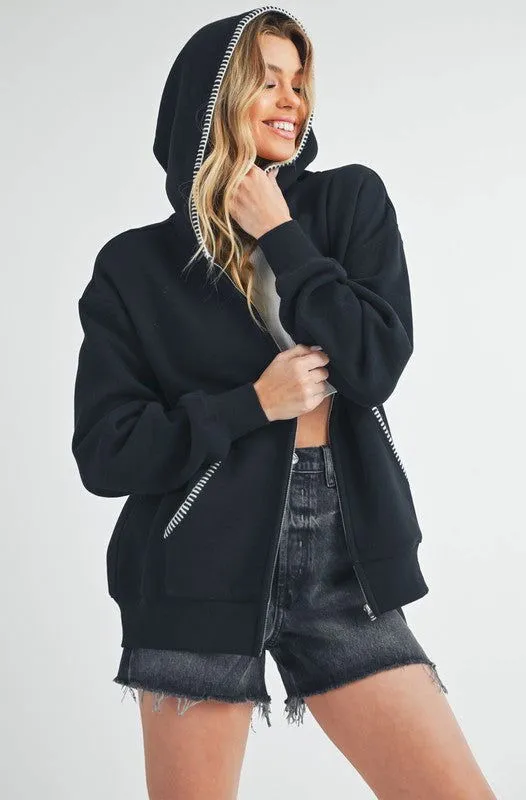 Cozy Noel Full Zip Hoodie