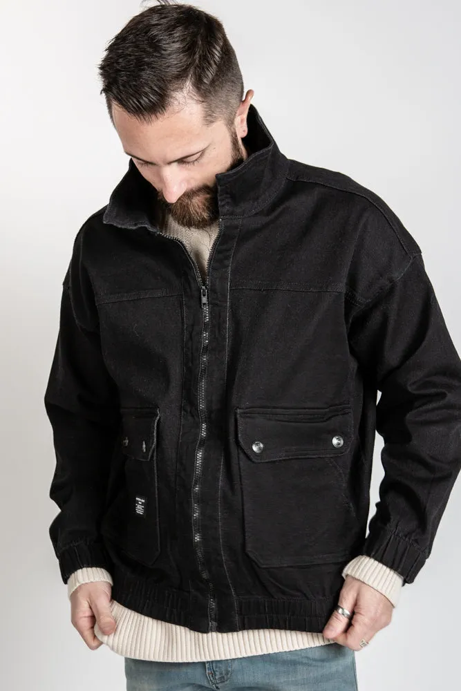 Denim Bomber - Black