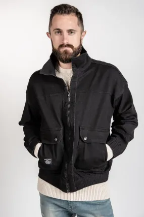 Denim Bomber - Black