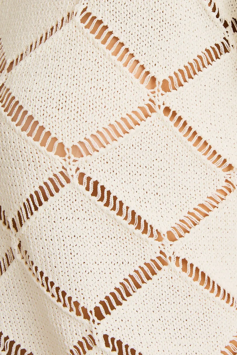 Diamond Knit Pullover