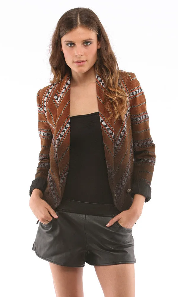 DIP DYE IKAT BLAZER