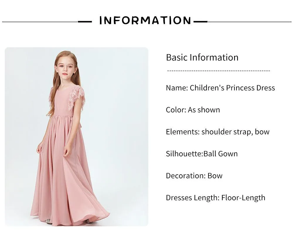 Elegant Prom Style Flower Girl Gown for Weddings & Parties
