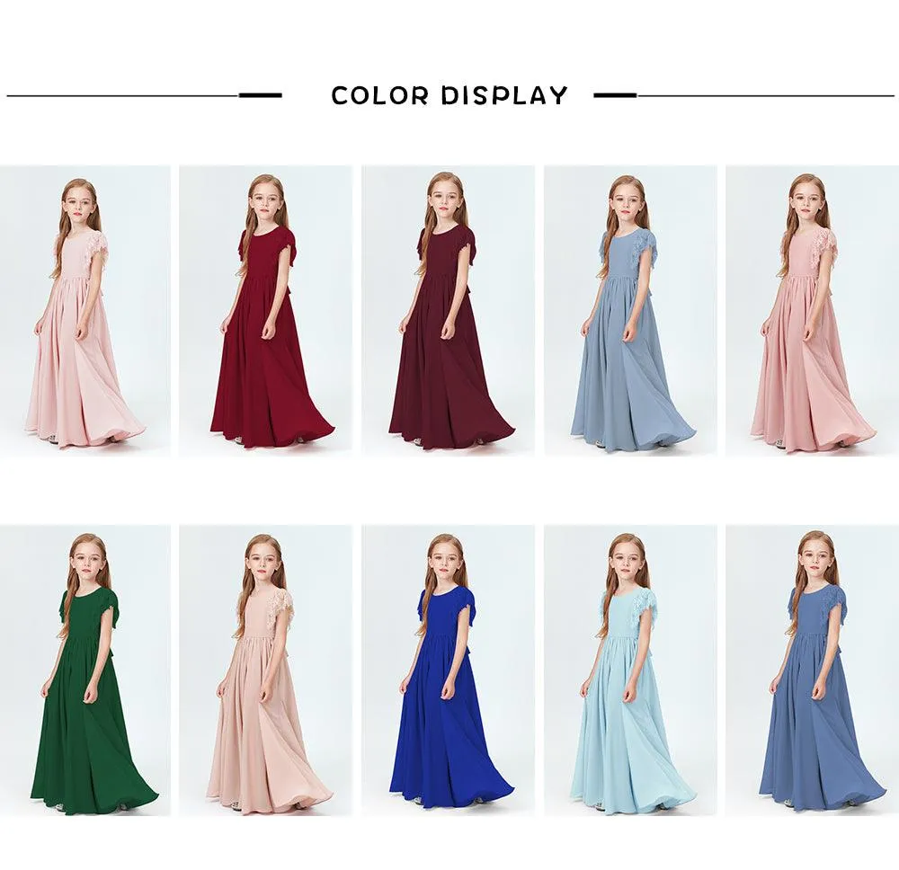 Elegant Prom Style Flower Girl Gown for Weddings & Parties
