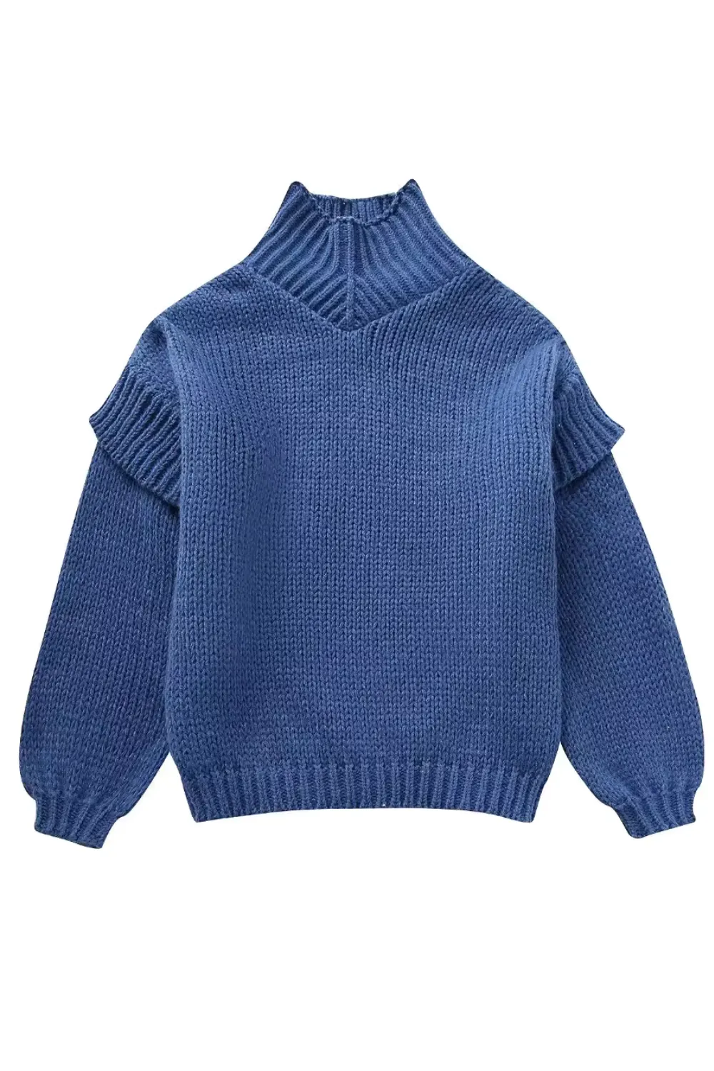 'Elena' Turtleneck Oversized Knitted Pullover Sweater (4 Colors)