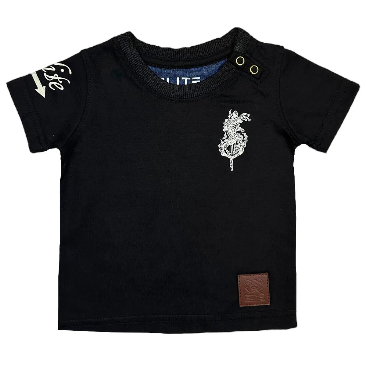 Elite- Infant Black Tee - My Only Enemy Is Me