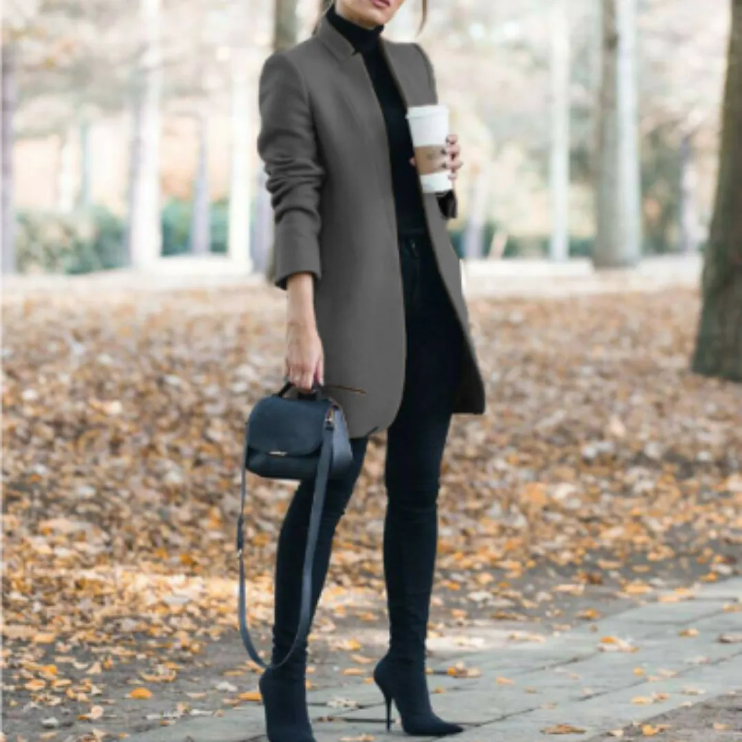 Evelina | Women's Jacket with Stand-Up Collar | Winter