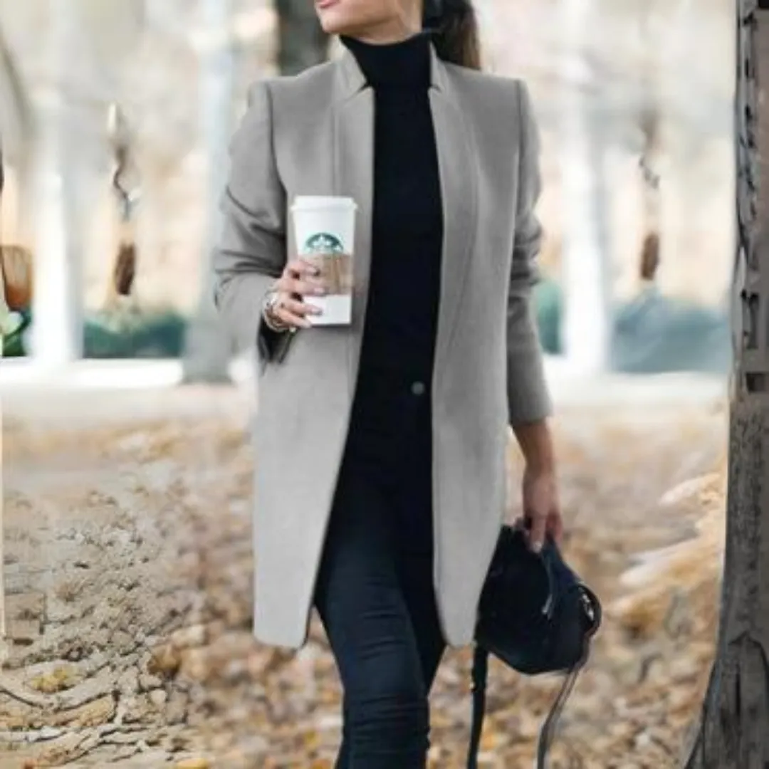 Evelina | Women's Jacket with Stand-Up Collar | Winter