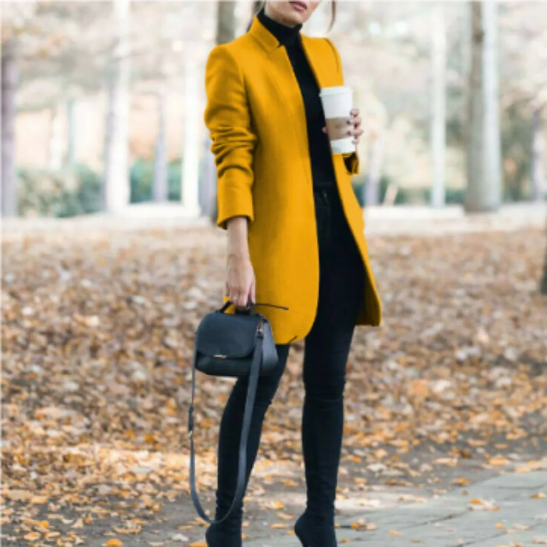Evelina | Women's Jacket with Stand-Up Collar | Winter