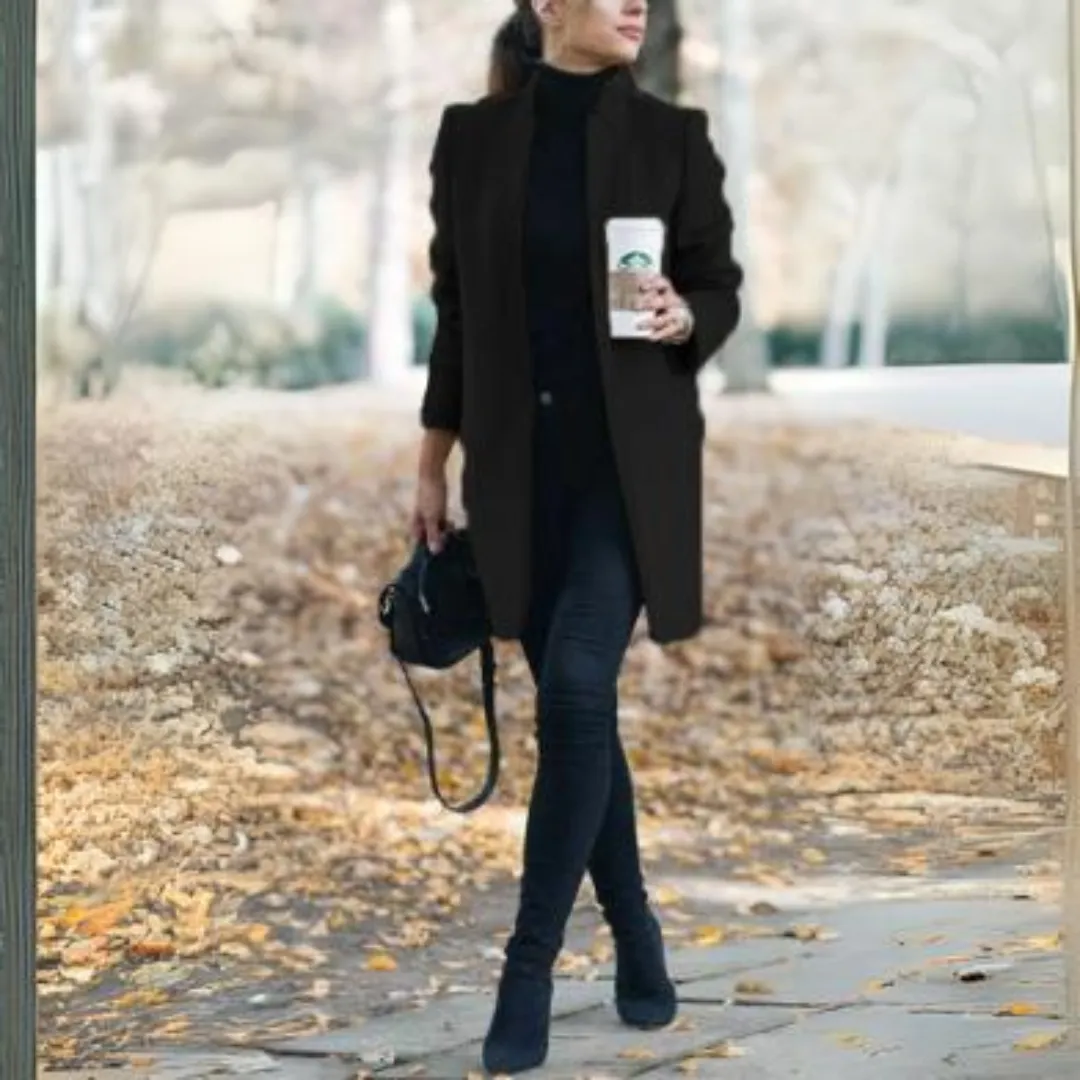 Evelina | Women's Jacket with Stand-Up Collar | Winter